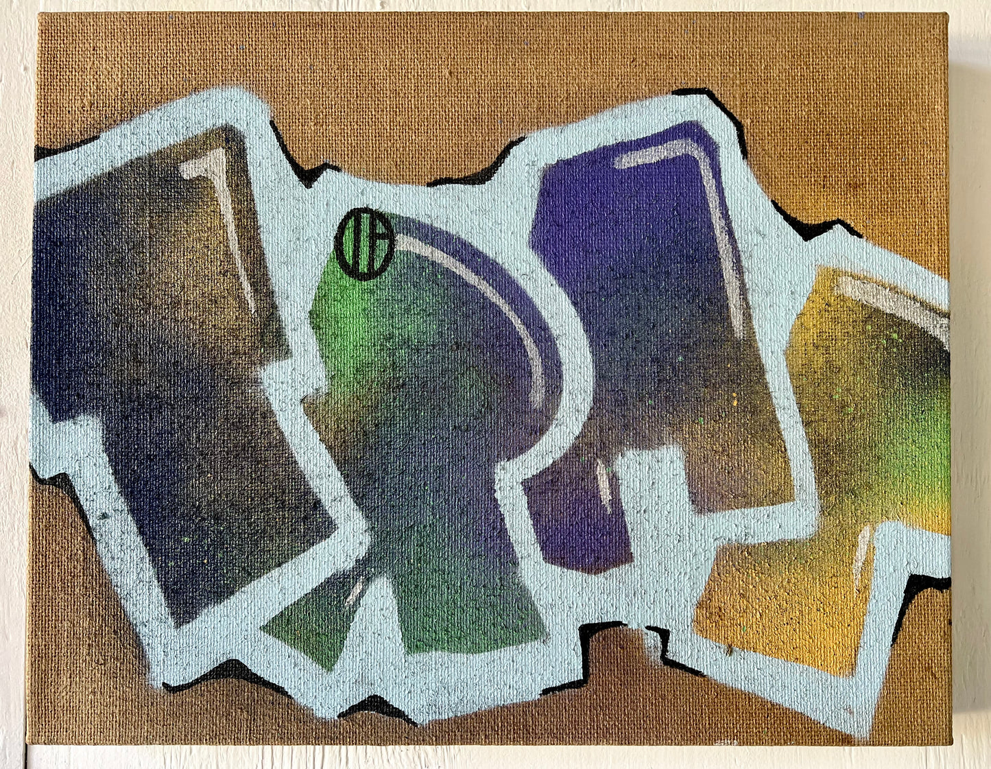 TRAP blended block on burlap