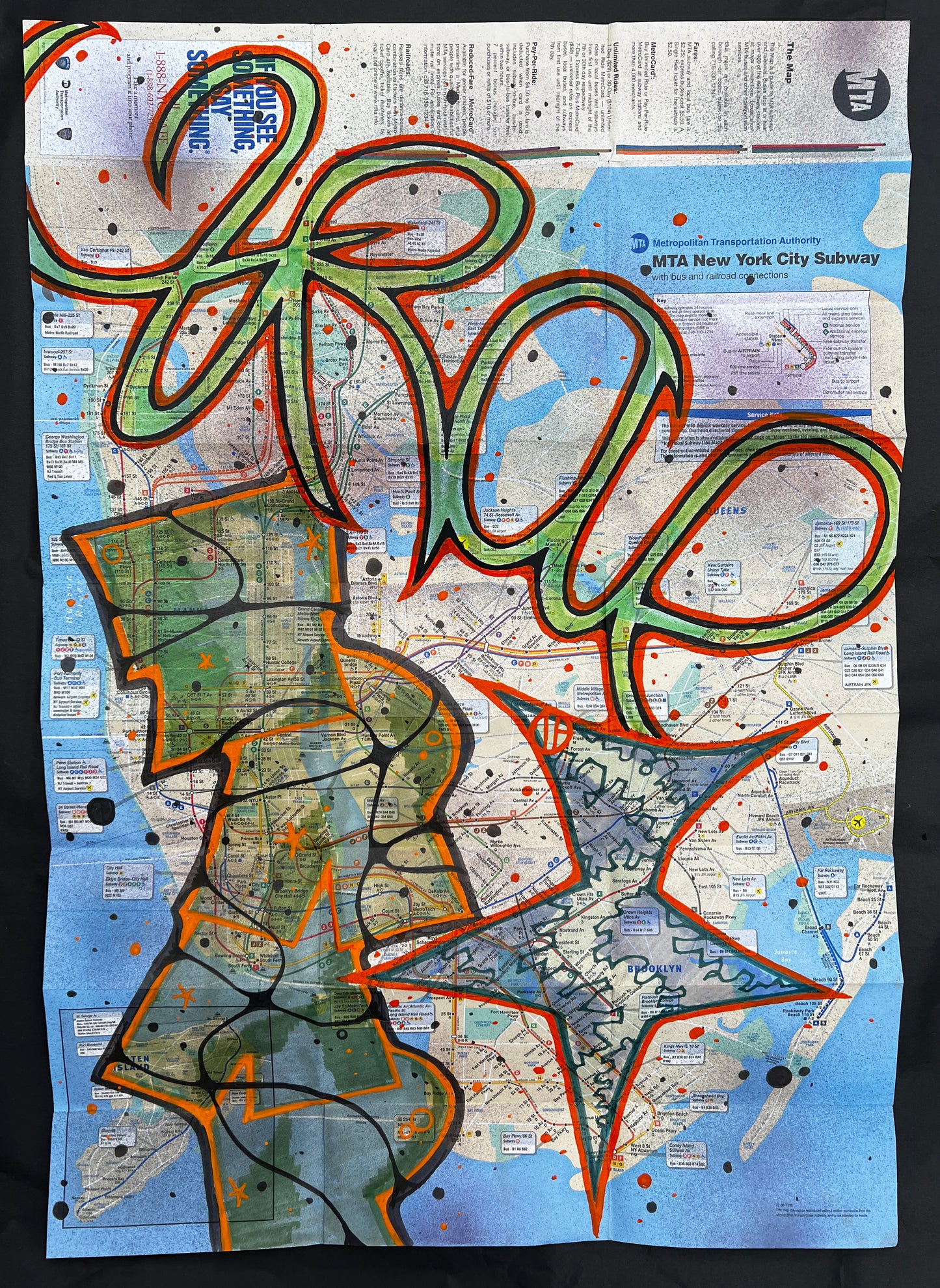 TRAP IF- NYC SUBWAY MAP no.1 (Original)