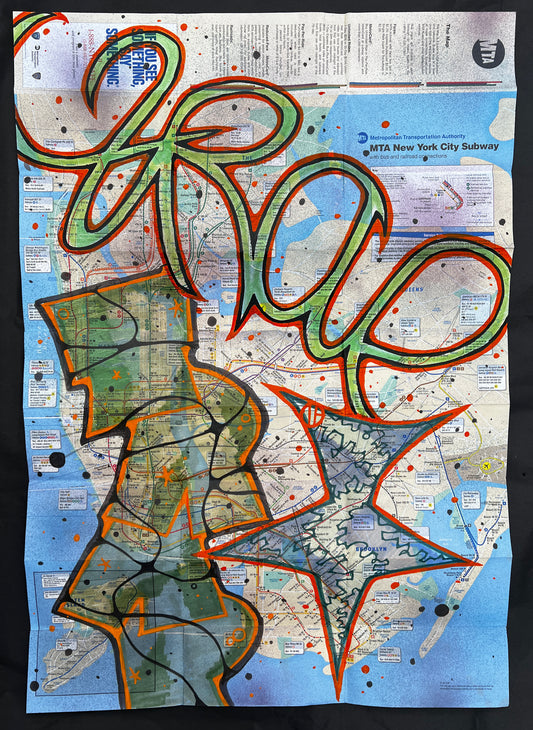 TRAP IF- NYC SUBWAY MAP no.1 (Original)