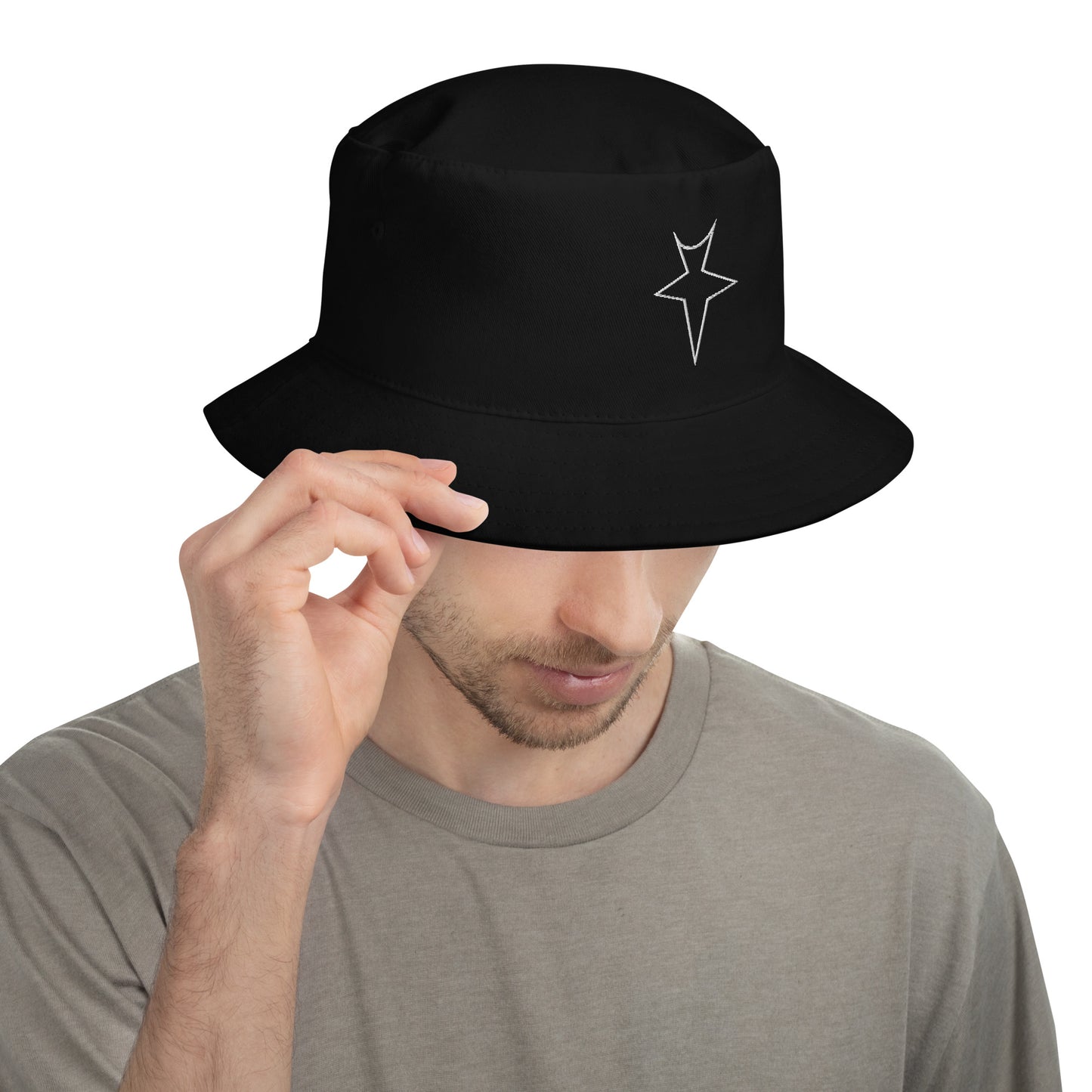 TRAP T Outline Bucket Hat - BLACK