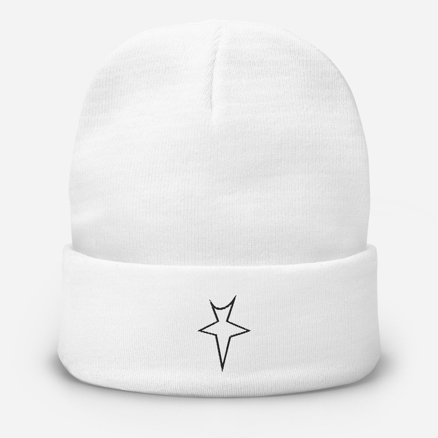 TRAP T Outline Beanie - WHITE