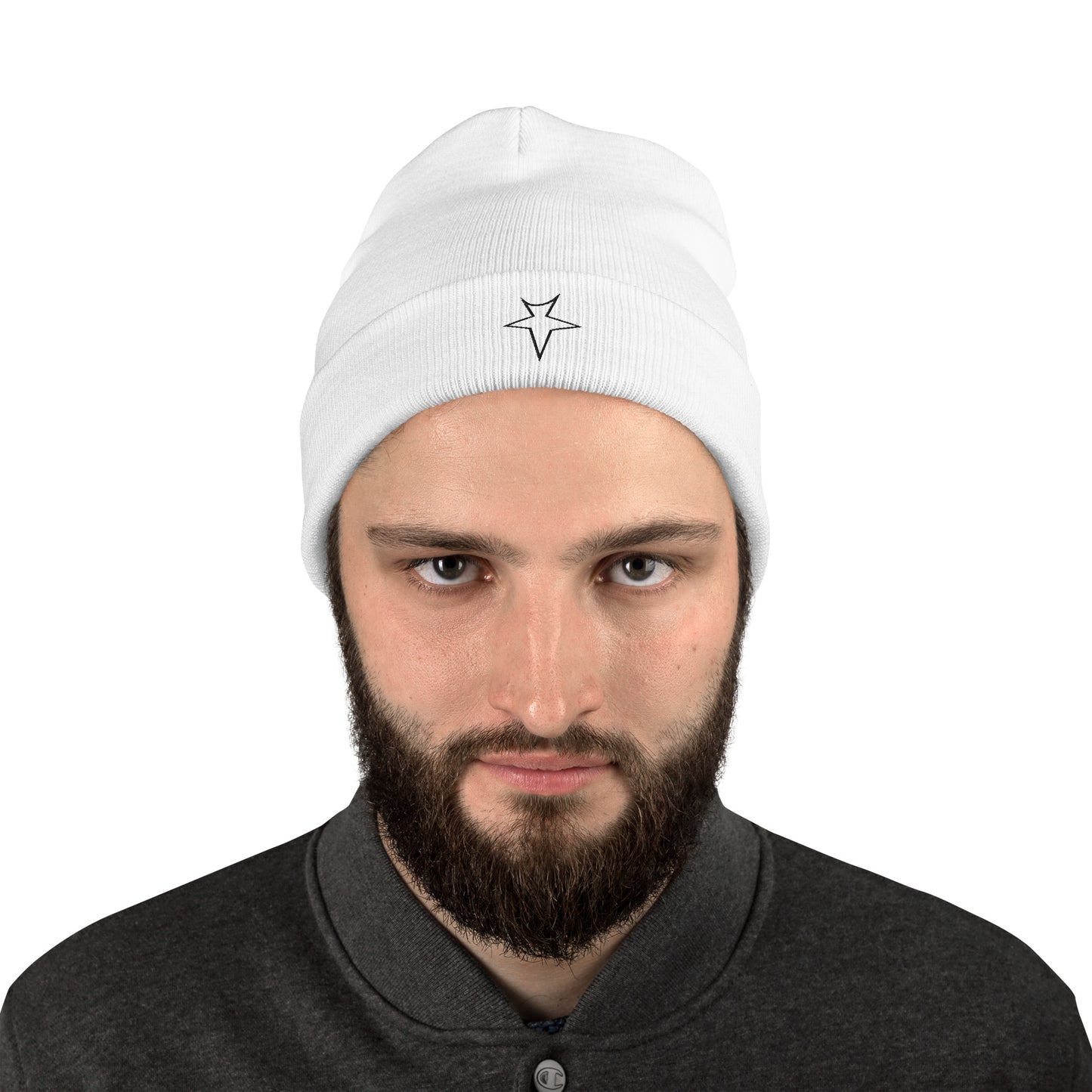 TRAP T Outline Beanie - WHITE