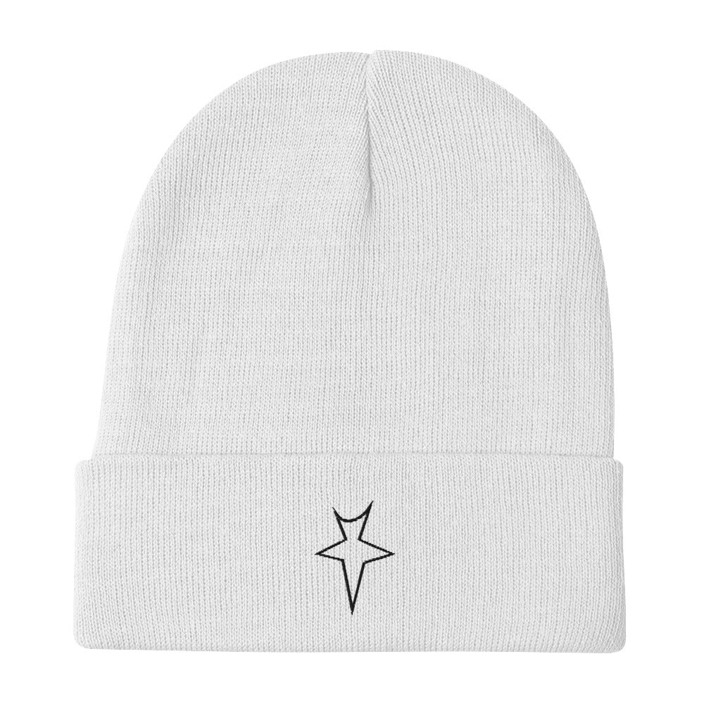 TRAP T Outline Beanie - WHITE