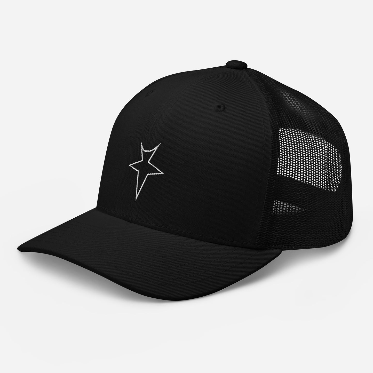 TRAP T Outline Trucker Cap - BLACK